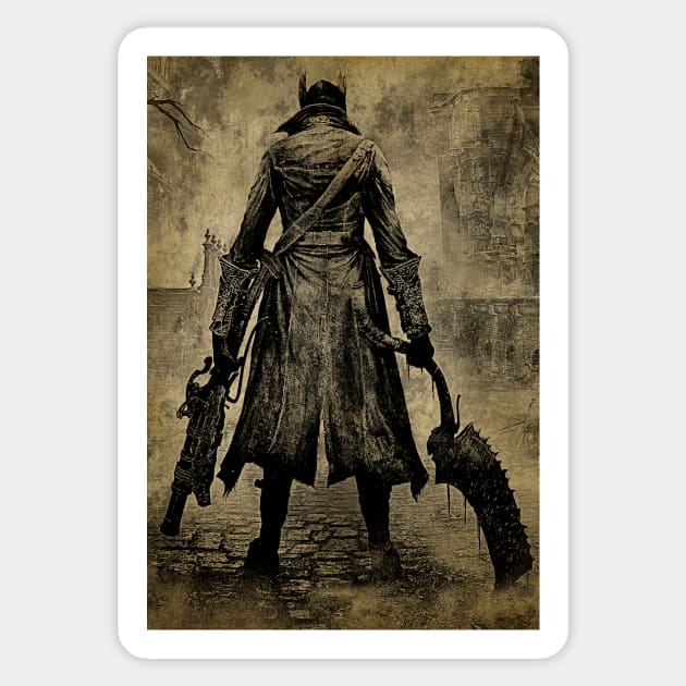 Bloodborne - The Hunter Sticker by boothilldesigns